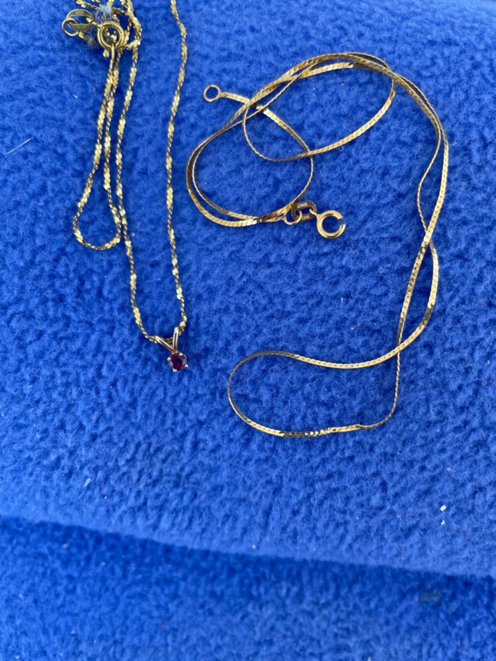 Delicate Gold Tone Snake Chain Necklace